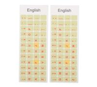 Uonlytech 2 Hojas Pegatinas para Teclado de Portátil en Color Verde Claro Abs, Fáciles de Colocar para Actualizar Letras Desgastadas, Ideales para Comunicación en Diferentes Idiomas y