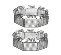 Uonlytech 2 Juegos Vallas de Juguete para Animales de Granja Modulares de Plástico Abs Cerca Segura y Resistente para Creativo Granero y Corral Mejora Habilidades Motoras y Cognitivas