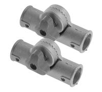 Uonlytech 2 Piezas Adaptador Angular Giratorio 22mm, para Mango de Fregona | Aleación de Aluminio, Junta Rotatoria y Reemplazo Práctico, para Mango Plano y Varilla de Brocha