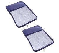 Uonlytech 2 Piezas Bolsa de Semitransparente con Cierre Zipper para Organización de Archivos y Material Escolar para y Almacenamiento Casa