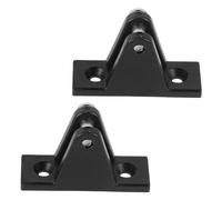 Uonlytech 2 Piezas de Tapa para Extremo de Ojo Negro de Plástico para Toldo Bimini, Accesorio Náutico Resistente para Yates y Vehículos Recreativos