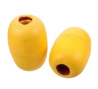 Uonlytech 2 Piezas Flotador Superficie Espuma de Amarillo para Trampas de Pesca Redes Diseño Compacto de PVC Resistente de Cangrejo en Agua No Salada y Lagos