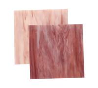 Uonlytech 2 Piezas Hoja de vidrieras de Colores Mosaico Decorativo Elaboración decoración murwal azulejo de Vidrio para Manualidades Vidrio para proyectos de vidrieras Fichas
