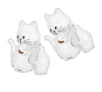 Uonlytech 2 Piezas Jarrón Mini de Acrílico para Bigotes de Gato Imán