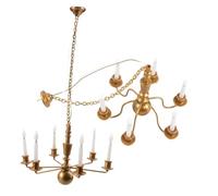 Uonlytech 2 Piezas Lámpara Colgante LED Miniatura Modelo Techo Decoración Micro Paisaje Luz Cálida para Casas de Muñecas y Maquetas