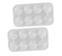 Uonlytech 2 Piezas Moldes de Silicona para Resina Moldeado Artesanal Facetas Traslúcida Reutilizable para Joyería Decoración Hogar