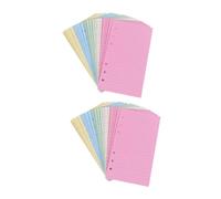 Uonlytech 2 piezas Papel de Recambio con Sueltas Rayadas Pack de Unidades para Cuaderno Libreta y Planificador Diario