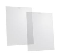 Uonlytech 2 piezas Soporte de Acrílico Tarjetas Organizador Transparente de Pared para Exhibición y Etiquetas para Marketing y Presentaciones