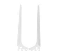 Uonlytech 2 Piezas Soportes para Barra de Armario Reforzado Soportes para Estantes Montados Panel Perforado Blancos para Baño y Dormitorio Fácil Instalación