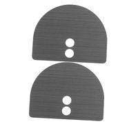 Uonlytech 2 placas de llenado de cerradura de puerta de aleación de zinc, placa de bloqueo de huellas dactilares, cubierta de cerrojo de seguridad para oficina y hogar