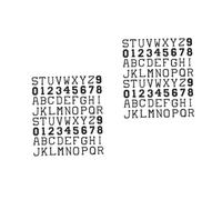 Uonlytech 2 series Parche Alfanumérico Parches Para Coser Nombre Número Fiesta Apliques De Calor Para Ropa Bordada De Vestir Planchar Letras Poliéster 72 piezas x 2