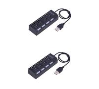 Uonlytech 2 Uds 4 Divisor USB 20 Hub USB 20 Hub 4 Puertos 4 Puertos Hub De Datos Hub De Datos USB Hub USB 20