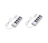 Uonlytech 2 Uds 4 Hub USB Adaptador USB Divisor Puerto USB Conector De Dispositivo USB