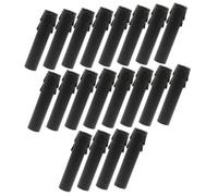 Uonlytech 20 Piezas Unidades Fundas para Casquillos de Candelabro Tubos de Plástico Efecto Gotas de Cera Cubiertas para Velas Lámparas de Pared Compatibles con Arañas Clásicas Acabado Negro