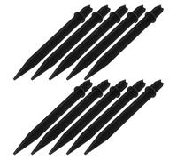 Uonlytech 20 Unidades Estacas para Luces Solares de Jardín, Plástico Negro, 16,6 Cm, Soporte para Césped y Caminos, para Lámparas Solares y Antorchas de Jardín
