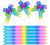 Uonlytech 200 Lazos de Obsequio Forma de Flor en PP para Decoración de Bodas y Shower, Simple y Ornamental Adultos