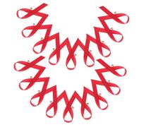 Uonlytech 200 piezas Broches Cinta Roja Concienciación Salud Femenina y Sida Pin Distintivo Solidario para Eventos Benéficos y Decoración Orgullo