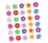 Uonlytech 200 Piezas Colgantes de Flores de Ciruelo de Arcilla Polimérica Hechos Mano Conectores para Pulseras y Collares DIY Cuentas Espaciadoras Coloridas para Joyería Artesanal