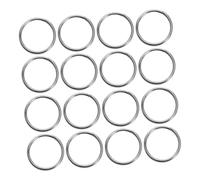 Uonlytech 200 Piezas llavero de acero inoxidable Anillos de metal hardware del llavero Anillos de llave pequeños Plata