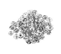 Uonlytech 200 Piezas Unidades Botones Metálicos Coser Broches Invisibles Redondos para Ropa Diy Prendas Vaqueros Abrigos Cierre Fuerte