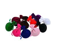 Uonlytech 20piezas Bolsas De Joyería Cordón De Forma Calabaza para Dulces y Juguetes Pequeños Colores Surtidos Bolsas De Almacenamiento De Franela