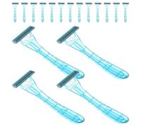 Uonlytech 20piezas Maquinillas Desechables Portátiles Afeitado Seguro Cuerpo Barba Multiusos para Hombres y Mujeres Viaje Hoteles Higiene Personal