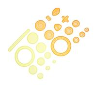 Uonlytech 22 Piezas Plantillas de Dibujo para de Punteado y Reglas de Curvas Reutilizables Set de Stencils de Círculo para Diseño Rápido y