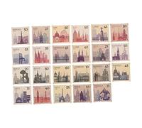 Uonlytech 230 piezas Pegatinas Adhesivas Retro para Diario y Scrapbooking Etiquetas Autoadhesivas Vintage para Álbumes y Manualidades Colección de Sellos Fácil de Pegar y Decorar