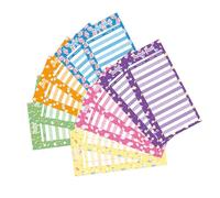 Uonlytech 24 piezas Tarjetas de Presupuesto con Diseño de Hojas para Control de Gastos Empresarial Colores Surtidos Aleatorios Organización Financiera Práctica Color Color Aleatorio