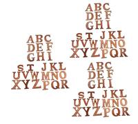 Uonlytech 26piezas Letras de Madera de Fichas Alfabeto Inglés Decoración Creativa para Manualidades Herramientas Educativas para Aprender Inglés para Decoración de Pared