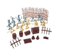 Uonlytech 2juegos Modelo De Soldado Pirata De Juguete Soldaditos Accesorios Piratas Espada De Plástico para Roles para Fiestas De Cumpleaños