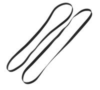 Uonlytech 2piezas Cinturón de Reproductor de Vinilo Correa de Transmisión de Goma Negra Kit de Reparación para Tocadiscos Accesorios para Máquinas de Casete Correa Plana de Caucho para Uso S