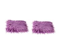 Uonlytech 2piezas Fotográfica para Recién Nacidos De Piel De Peluche Morado Accesorio para Sesiones De Fotografía De Bebés Suave y Duradera Fácil De Limpiar y Cuidar