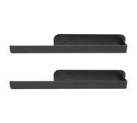 Uonlytech 2piezas Soporte Magnético para Papel Toalla Instalación Sin Taladros Almacenamiento para Cocina Refrigerador y Herramientas Color Negro