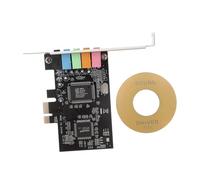 Uonlytech 2piezas Tarjeta De Sonido Pcie con Soporte para Audio y Salida Envolvente para Sistemas De Entretenimiento Pc