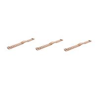 Uonlytech 3 Elegantes Correas De Metal Para Reloj Inteligente De Oro Rosa Accesorio De Repuesto Para R360 Fáciles De Usar.