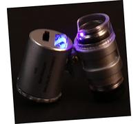 Uonlytech 3 Juegos Lupa LED con Luz para Joyería y Reparaciones Portátil para Identificación y Detección de Monedas Herramienta y Conveniente para Estudiantes y Entusiastas Médicos