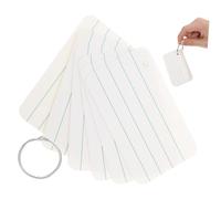 Uonlytech 3 Juegos Tarjetas de Memoria de Palabras Educativo Blanco índice pequeño Tarjetas de Nota fichas de Oficina Tarjetas flashas Tarjeta de Aprendizaje Tarjetas Simples Papel