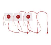 Uonlytech 3 Piezas Botón de Llamada de Emergencia, Botón de Alarma Cordón de Tiro, Interruptor Sos de Plástico Rojo, para Mayores, Salas de Hospital E Instituciones de Cuidado