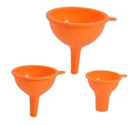 Uonlytech 3 piezas Embudos de Silicona para Cocina Transferencia de Líquidos y Aceites Resistentes y Seguros con para Uso Doméstico y Envasado de Especias Color Aleatorio Color Aleatorio