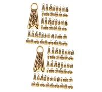 Uonlytech 3 Series Colgante De Joyería Rosario Cuentas Hechizas Dijes Para Pulseras Suministros Para Hacer Joyas Encantos De La Pulsera Del Encanto Aleación 120 Piezas*3