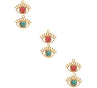 Uonlytech 3 Series Pendientes Colgantes Inoxidable Forma De Ojo Amuletos Para Diy Accesorios De Joyería Perfectos Para Collares 2 Piezas X 3