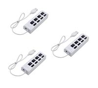 Uonlytech 3 Uds 4 Adaptador USB Hub USB Conector De Dispositivo USB Puerto USB Divisor