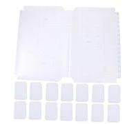 Uonlytech 30 piezas Unidades Fundas Protectoras Libros Transparentes Ajustables Película para Libros Escolares Plástica Duradera