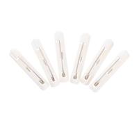 Uonlytech 300 Piezas de Pasadores de Plástico Blanco para Insignias y Broches de Ropa, Fáciles de Operar y Almacenar, Ideales para Oficinas y Restaurantes