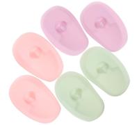 Uonlytech 3pares Orejeras de Silicona Reutilizables para Teñir Cabello Protección Auditiva para Peluquería Rosa y Verde Pastel Diseño Ergonómico para Uso Profesional y Personal