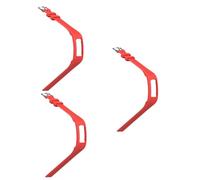Uonlytech 3piezas Correa De Silicona Para Reloj Inteligente Banda De Repuesto De Pulsera Color Rojo Compatible Vivofit Vivofit Accesorio De Moda y Duradero