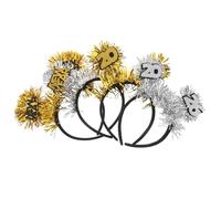 Uonlytech 4 Diademas Para Fiesta De Año Nuevo Diademas Festivas Con Purpurina Para La Víspera De Año Nuevo