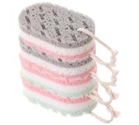 Uonlytech 4 Esponjas Exfoliantes Corporales de Esponja Natural para Baño, Limpieza Profunda y Producción Rica de Espuma, Ideales para Hombres y Mujeres