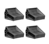 Uonlytech 4 Fundas Antideslizantes para Patas de Escalera Plegable, Cubiertas Protectoras en Forma de Abanico, Material Elástico Resistente y Aislante Acústico, Tamaño Interno 6.1 X 1.7 Cm,